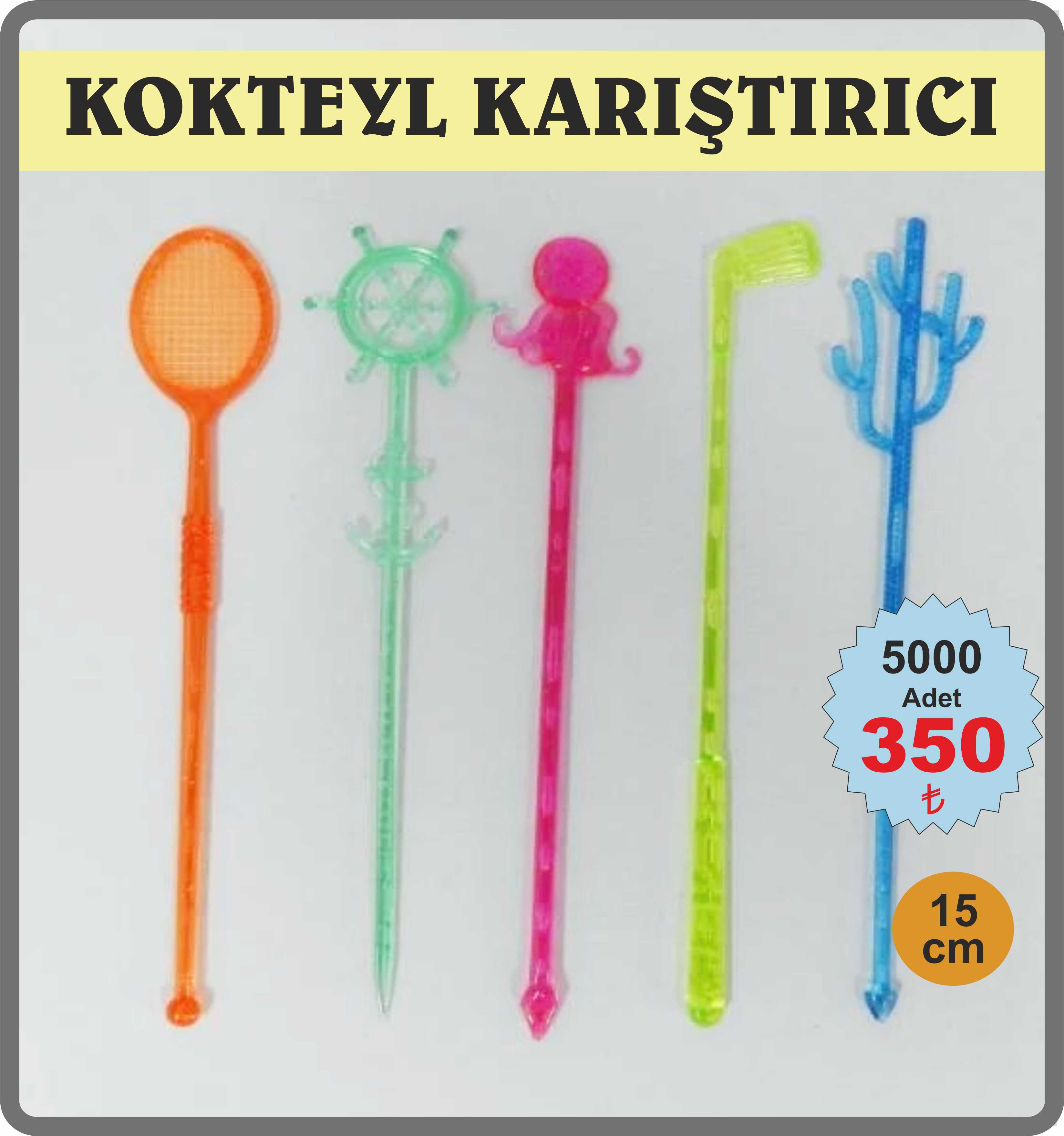 KOKTEYL KARIŞTIRICISI 5000 ADET