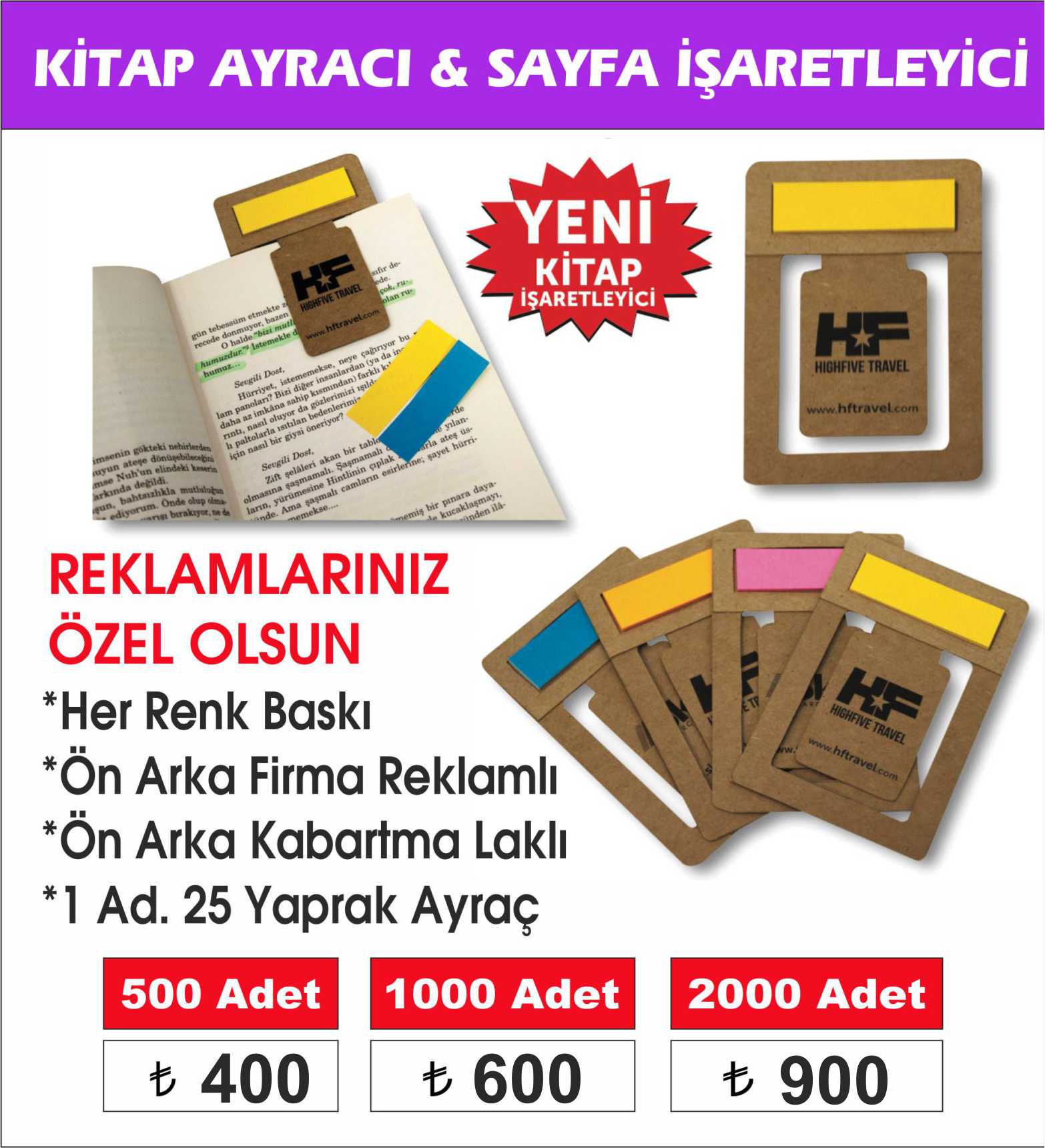 KİTAP AYRACI ve İŞARETLEYİCİ