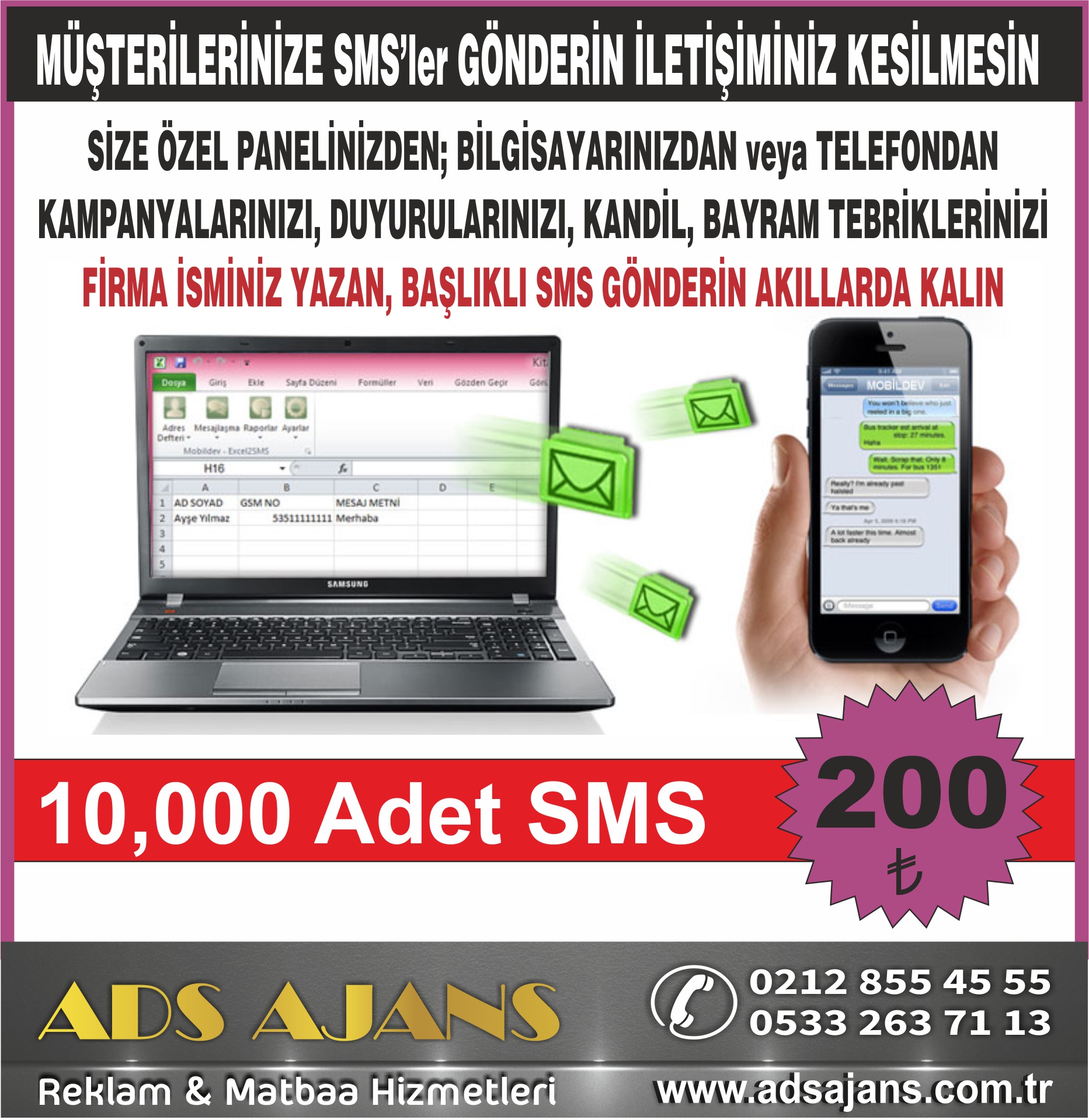 SMS REKLAMLARI